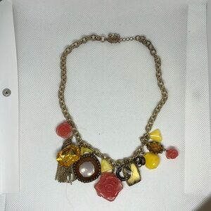 Boho Floral Crystal Necklace